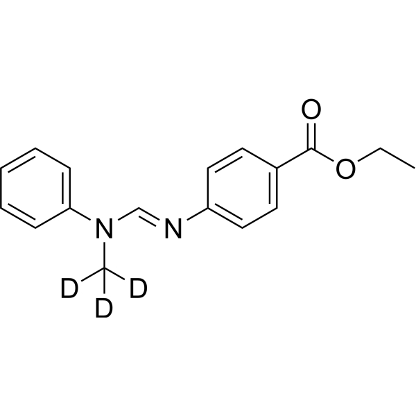 Ethyl 4-(((methyl(phenyl)amino)methylene)amino)benzoate-d3